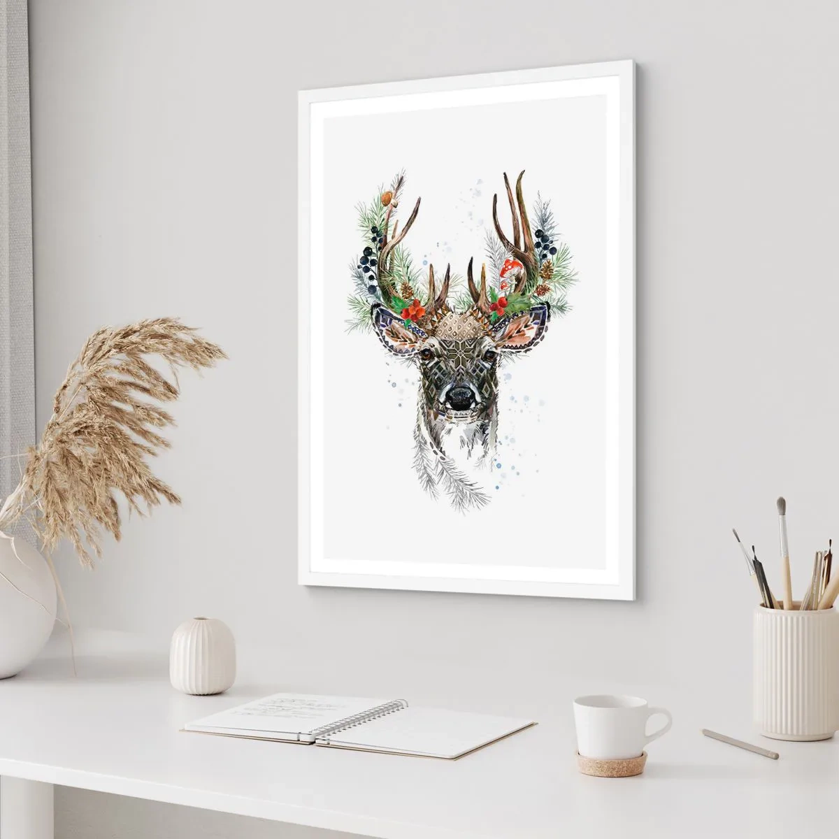 Poster in einem weißen Rahmen - Im festlichen Gewand - 70x100 cm