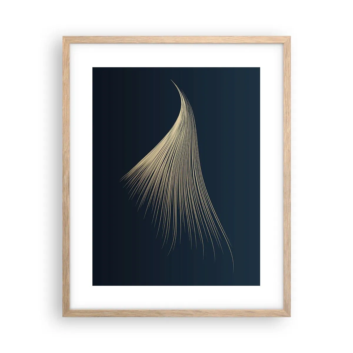 Poster in einem Rahmen aus heller Eiche - Wie das Haar eines Engels - 40x50 cm
