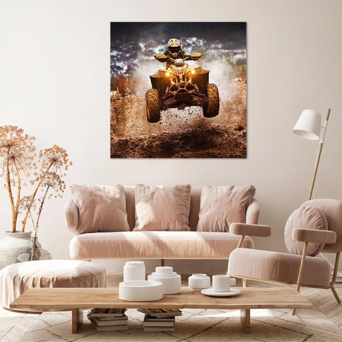 Bild auf Leinwand - Leinwandbild - Kein Risiko kein Spaß - 70x70 cm