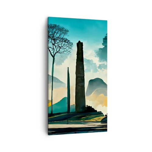 Bild auf Leinwand - Leinwandbild - Immer höher und höher - 45x80 cm