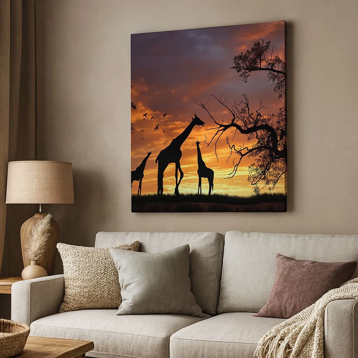 Bild auf Leinwand - Leinwandbild - Ein kleines Abendessen mit deinen Liebsten - 30x30 cm