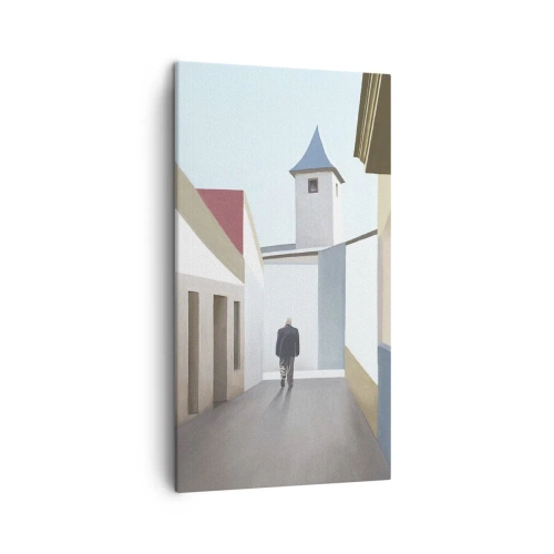 Bild auf Leinwand - Leinwandbild - Sonniger Spaziergang - 45x80 cm