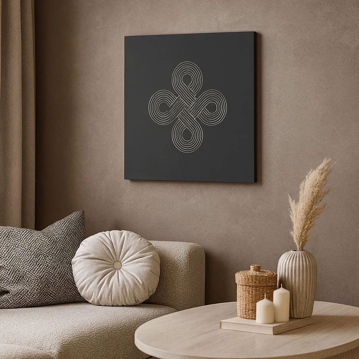 Bild auf Leinwand - Leinwandbild - Im keltischen Geist - 30x30 cm