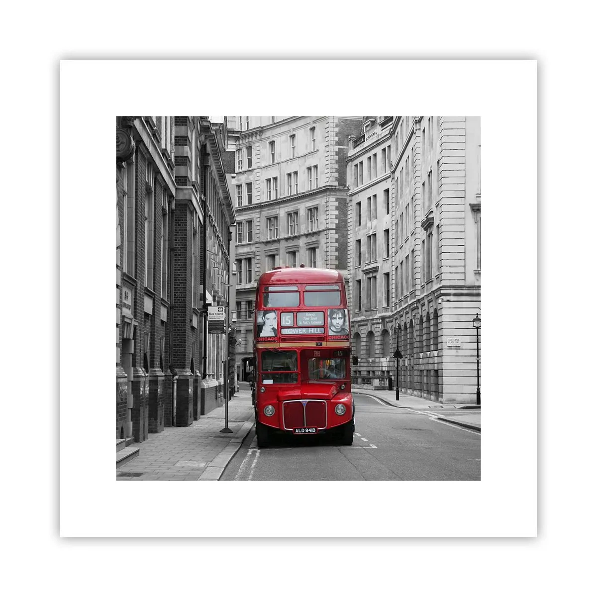 Poster - Der Alltag muss nicht grau sein - 30x30 cm