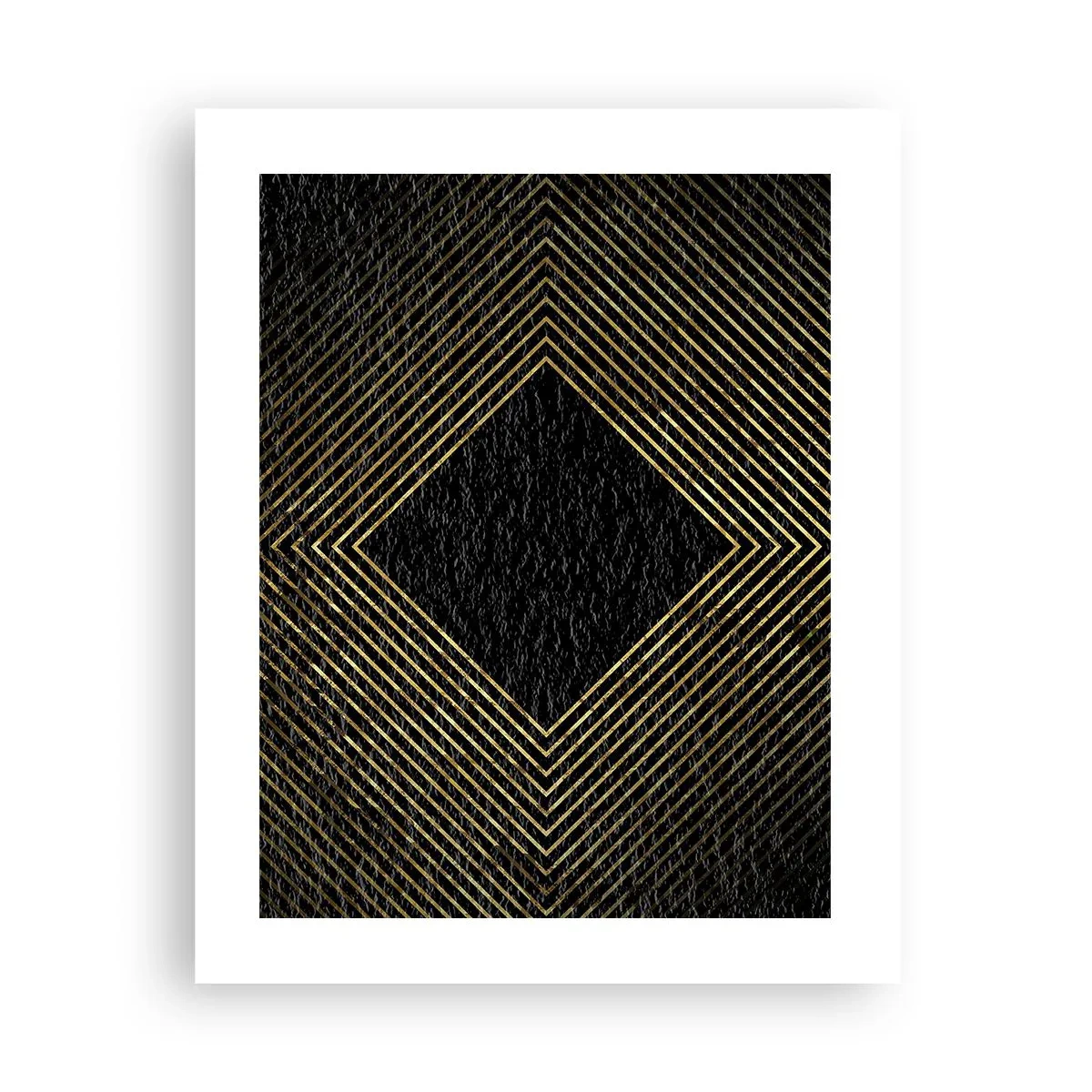 Poster - Geometrie im glamourösen Stil - 40x50 cm