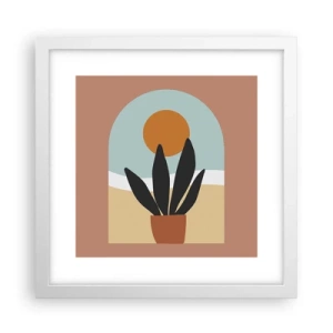 Poster in einem weißen Rahmen - Kleine Freuden - 30x30 cm