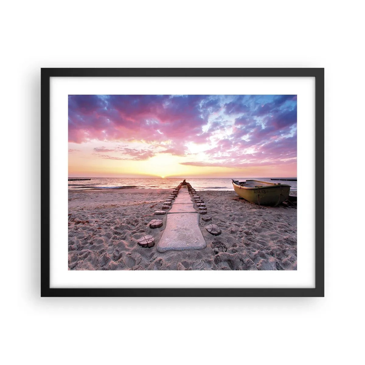 Poster in einem schwarzem Rahmen - Ein Moment tiefer Erfahrung - 50x40 cm