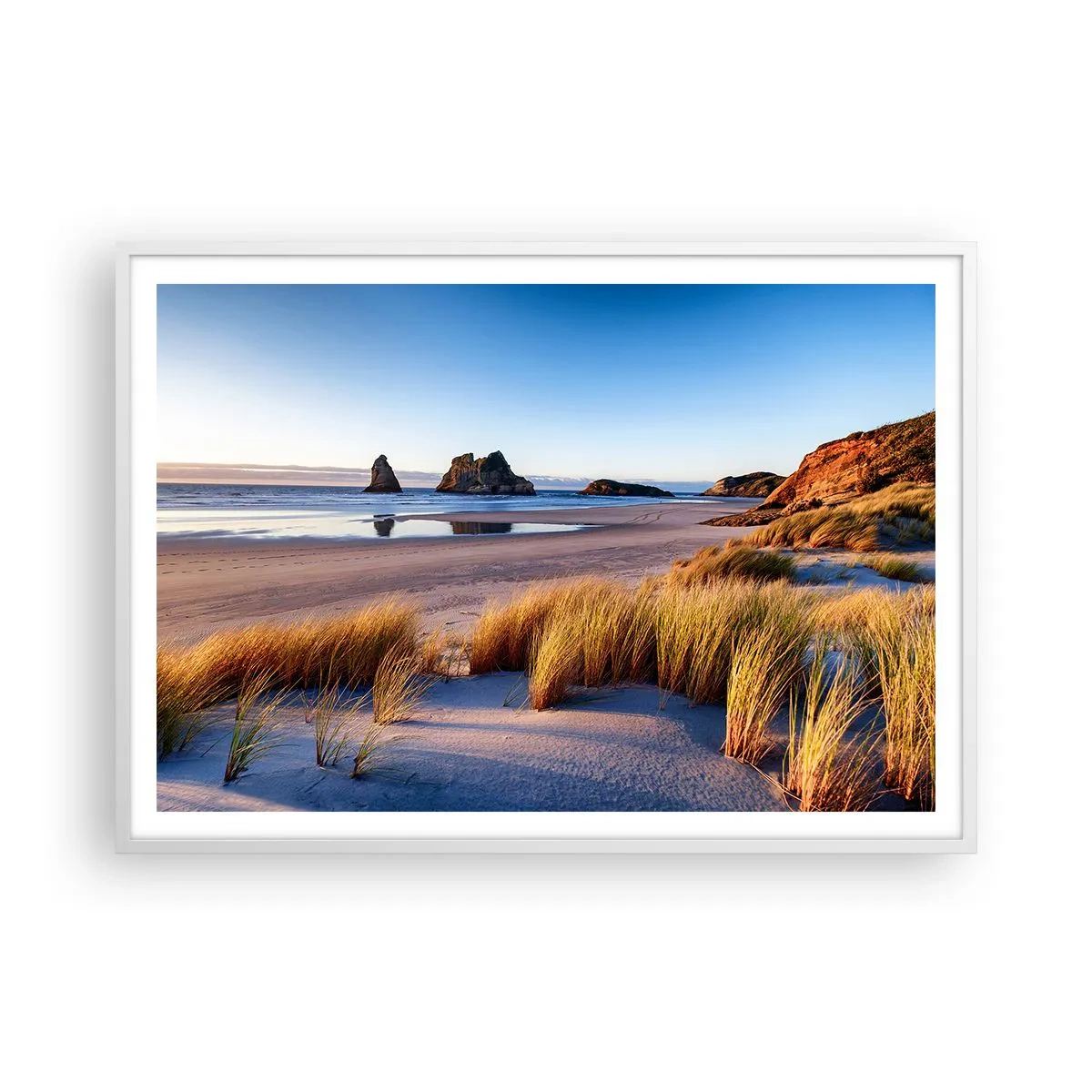 Poster in einem weißen Rahmen - Für Friedenssuchende - 100x70 cm