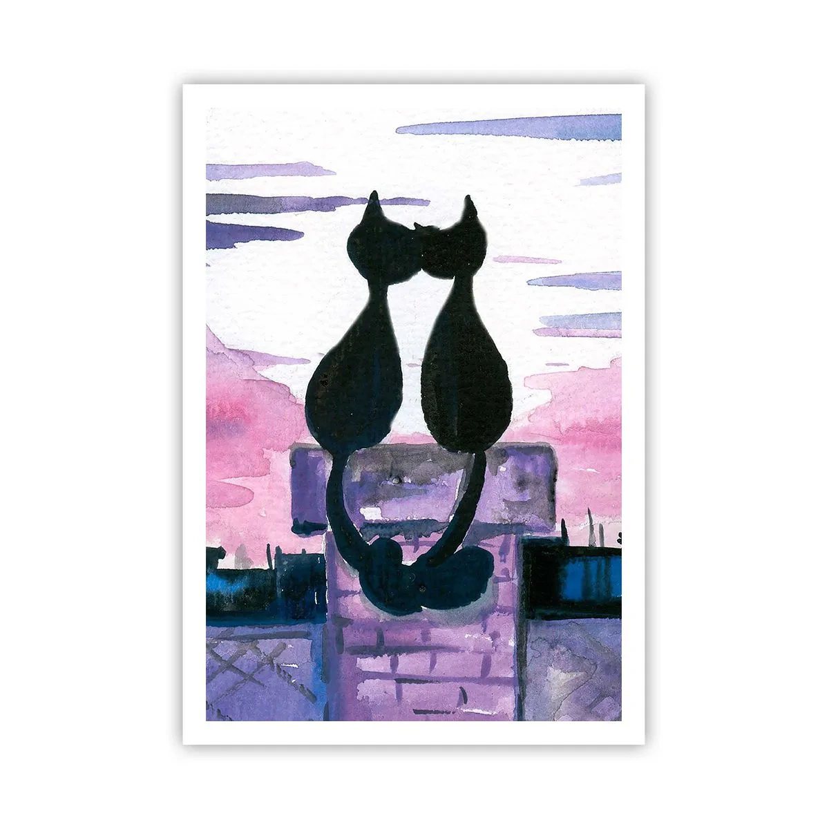 Poster - Rendez-vous unter dem Mond - 70x100 cm