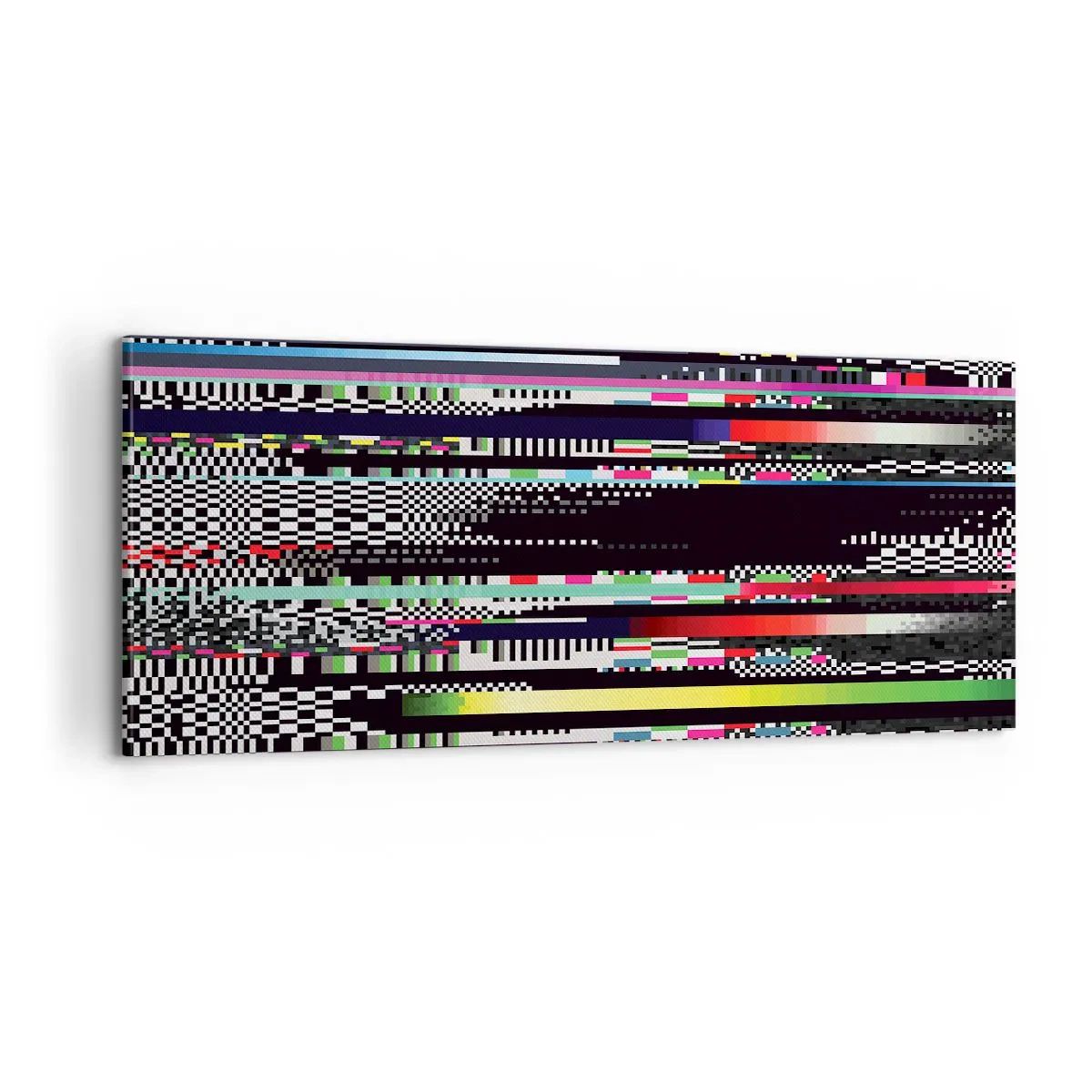 Bild auf Leinwand - Leinwandbild - Das Kontrollbild der Realität - 100x40 cm