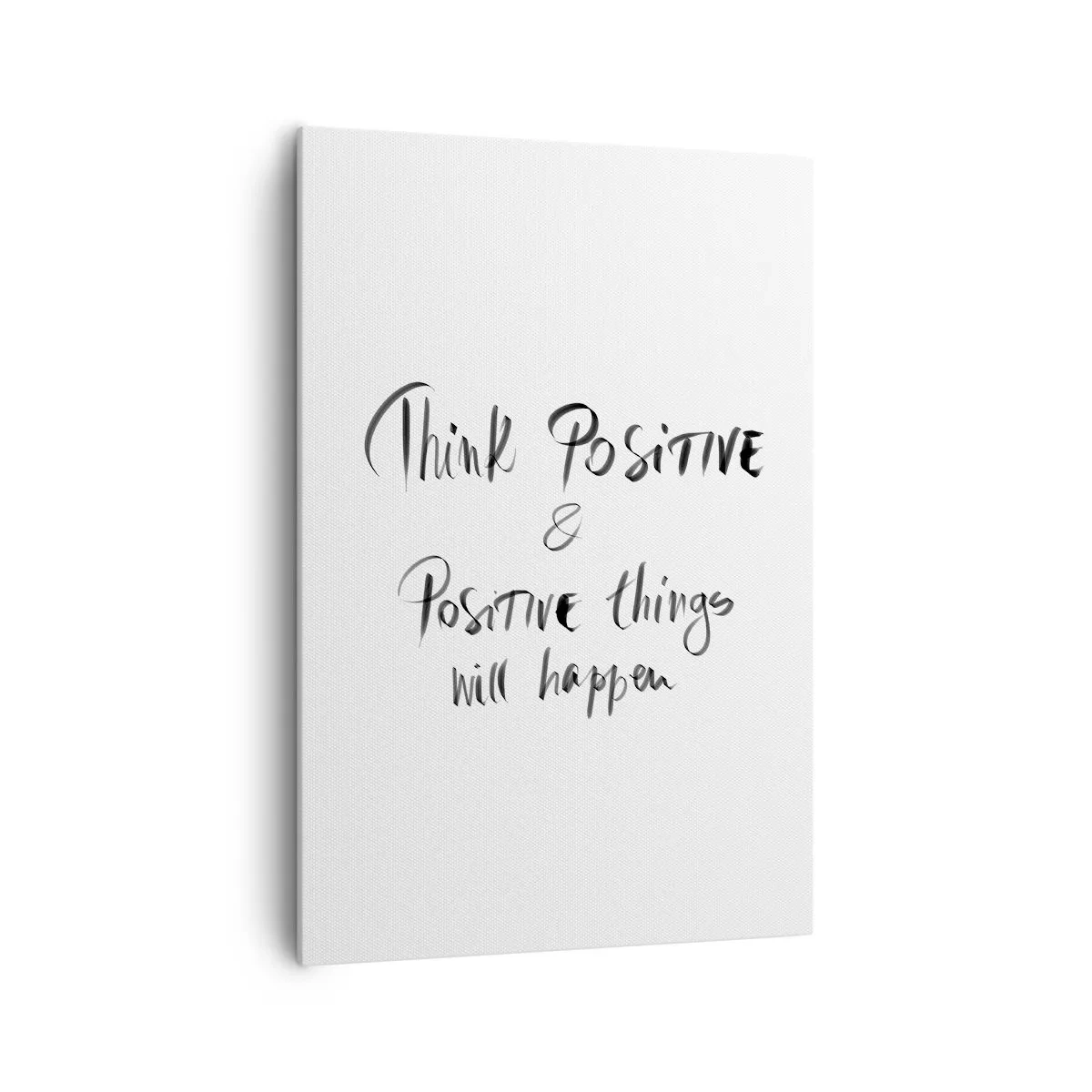 Bild auf Leinwand - Leinwandbild - Inspirierender Schriftzug in Schwarz auf weißem Hintergrund - 70x100cm - Wie soll man leben? - Moderne Wanddekoration für Wohnzimmer und Schlafzimmer ARTTOR