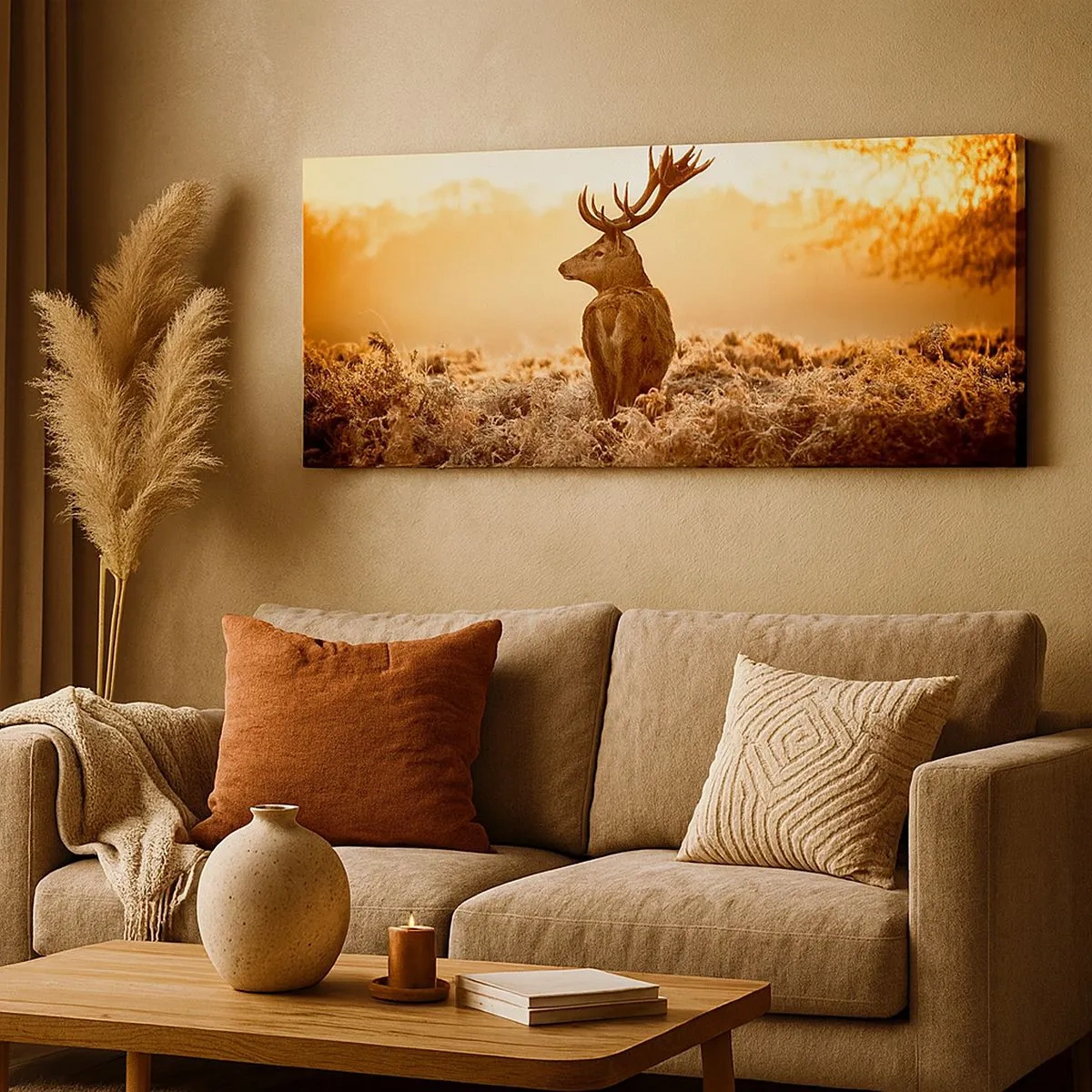 Bild auf Leinwand - Leinwandbild - Herr im eigenen Land - 100x40 cm
