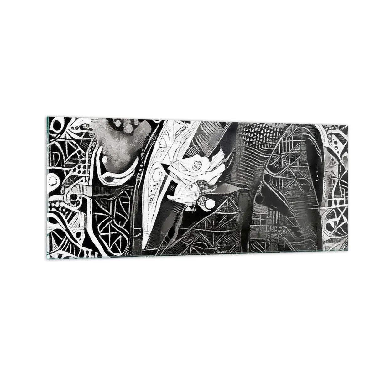 Glasbild - Bild auf glas - Nur ein scheinbar grauer Mann - 100x40 cm