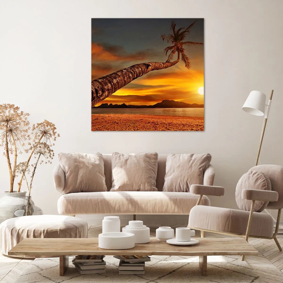 Bild auf Leinwand - Leinwandbild - Exotischer Urlaub, karibisches Abenteuer - 70x70 cm