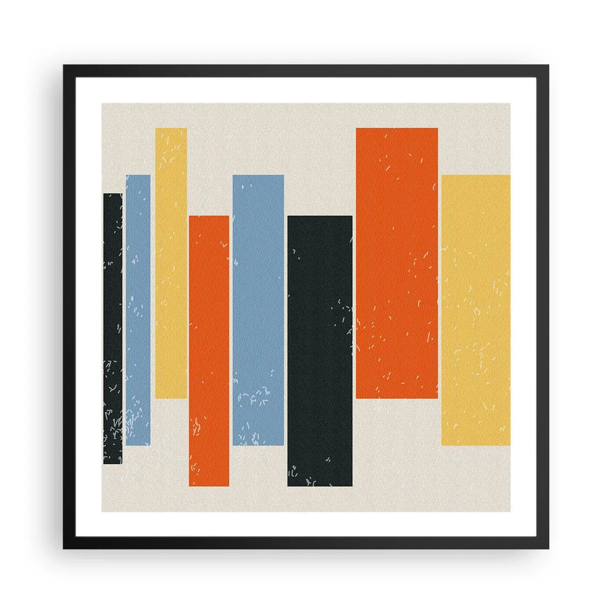 Poster in einem schwarzem Rahmen - Musiknotation - 60x60 cm
