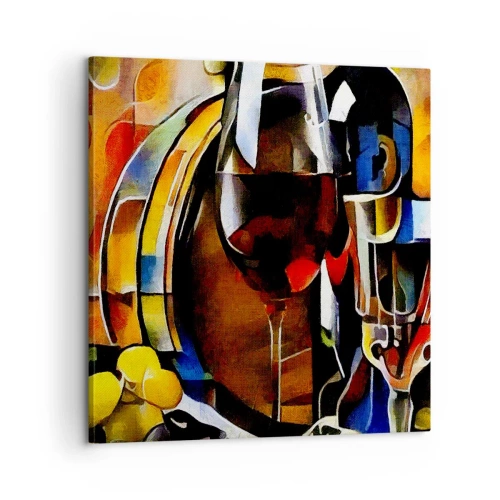 Bild auf Leinwand - Leinwandbild - Und die Welt nimmt Farben an - 60x60 cm