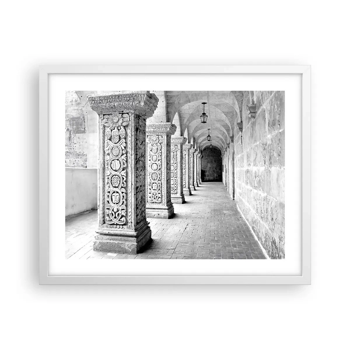 Poster in einem weißen Rahmen - Und wo geht’s hin...? - 50x40 cm