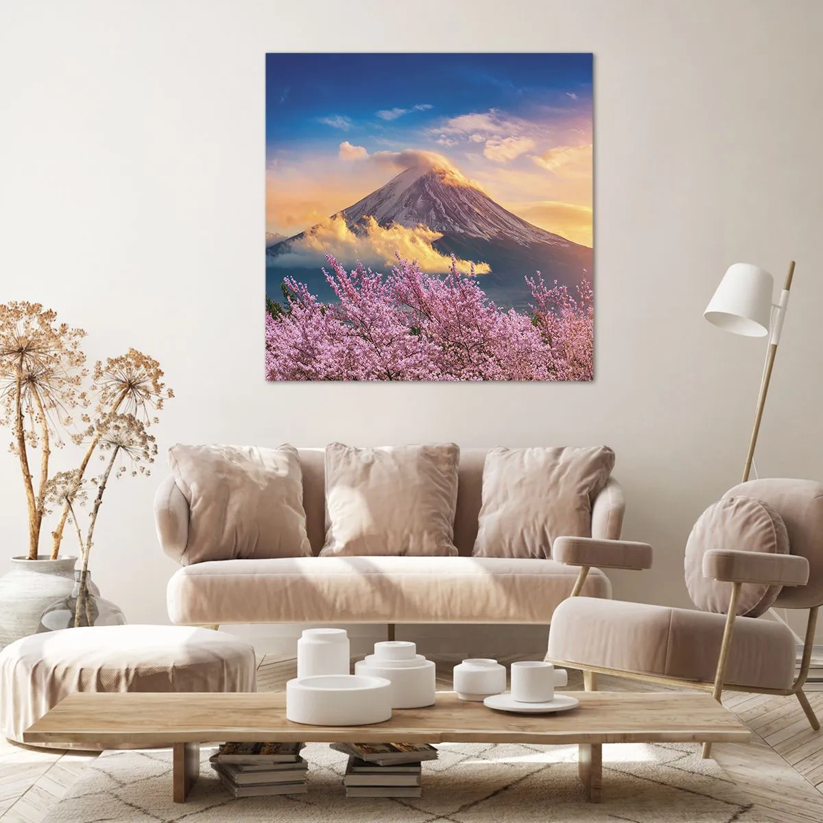 Bild auf Leinwand - Leinwandbild - Japanische Heiligkeit - 70x70 cm