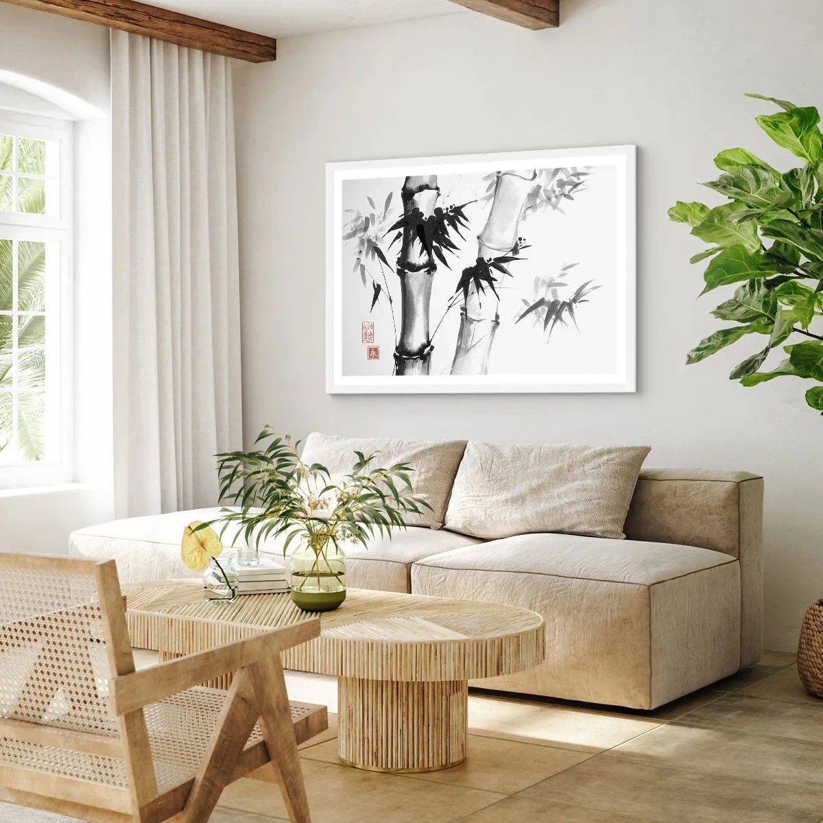 Poster in einem weißen Rahmen - Dem Orient ganz nah - 50x40 cm
