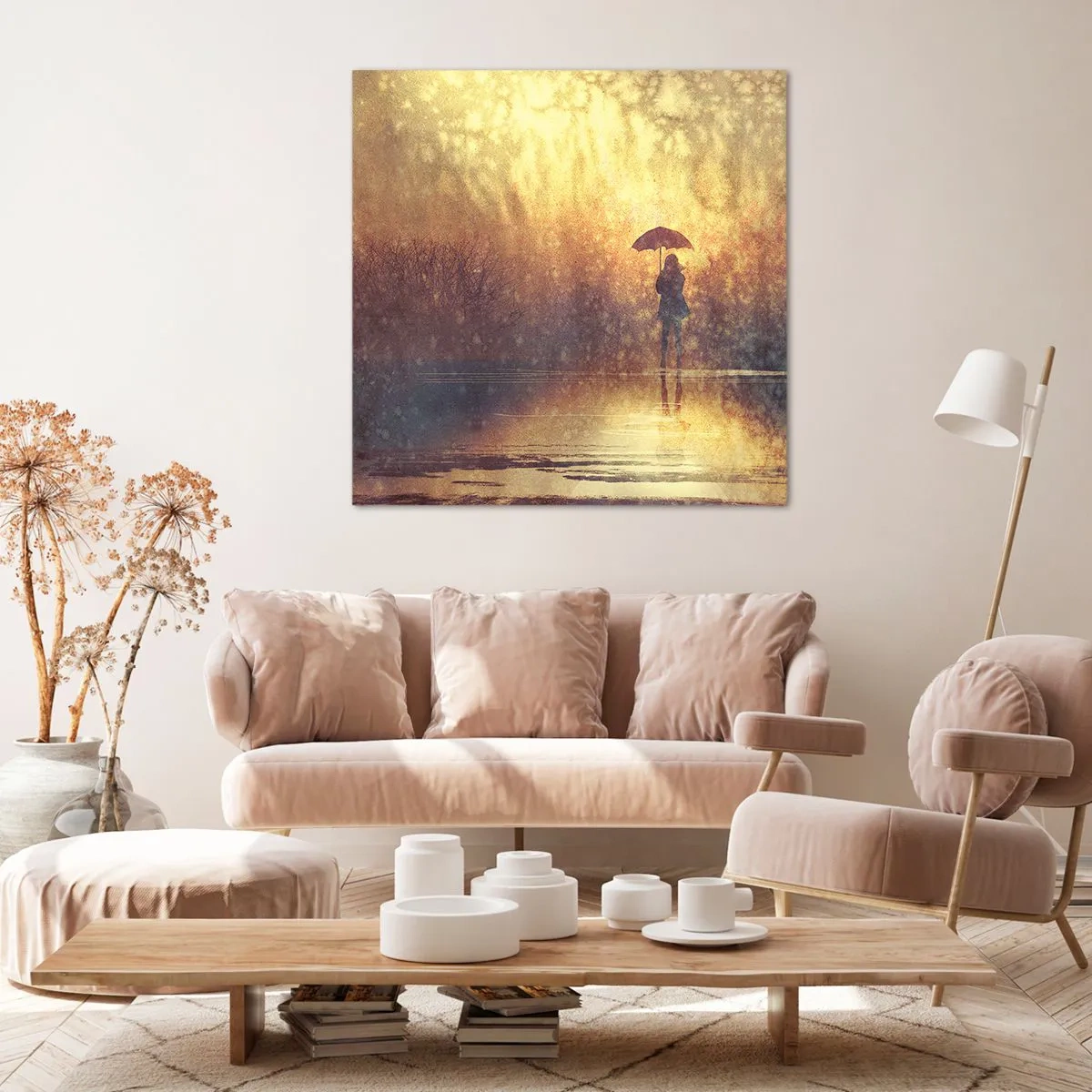 Bild auf Leinwand - Leinwandbild - Ich habe das Gefühl, dass mich jemand ansieht - 40x40 cm
