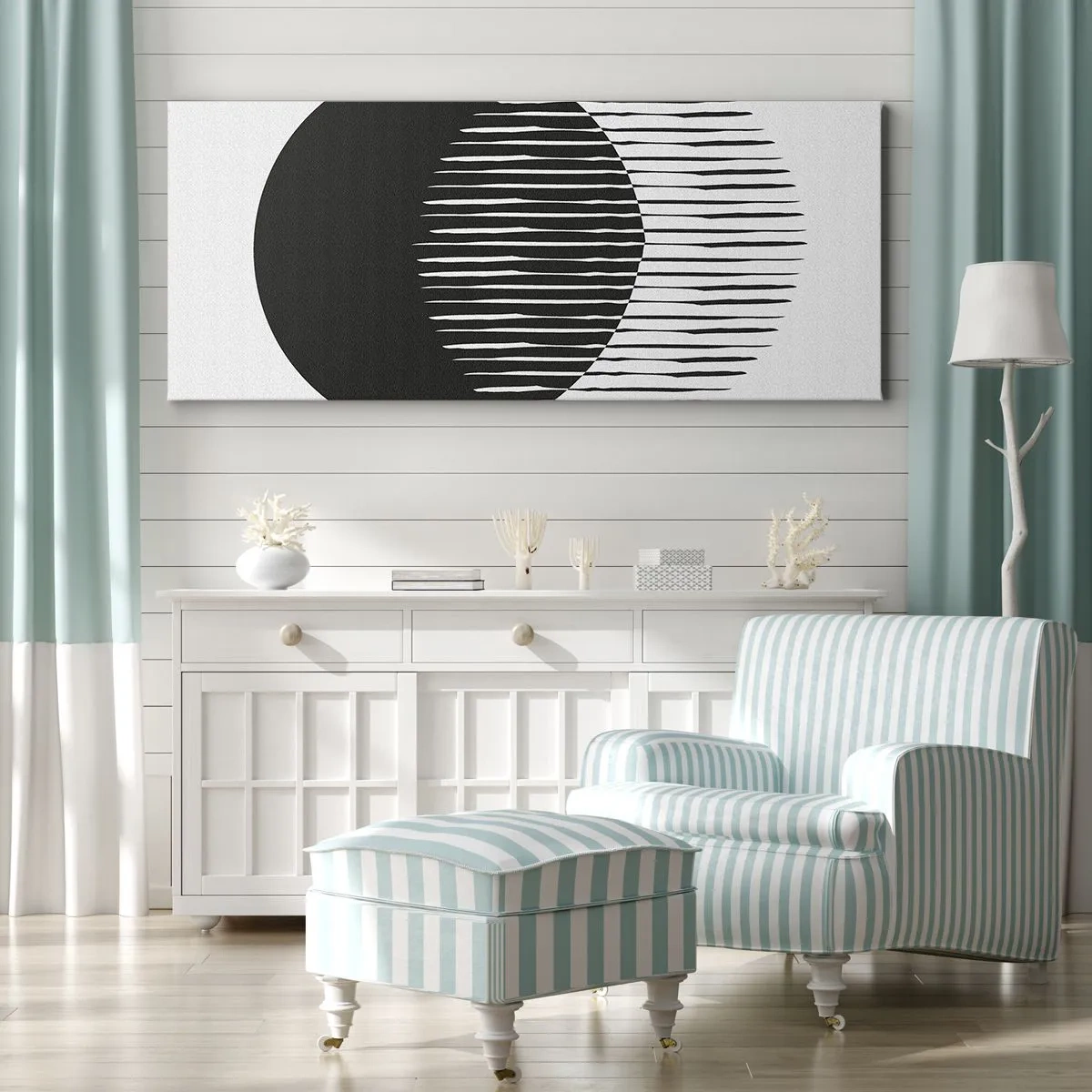 Bild auf Leinwand - Leinwandbild - Sein Alter Ego - 100x40 cm