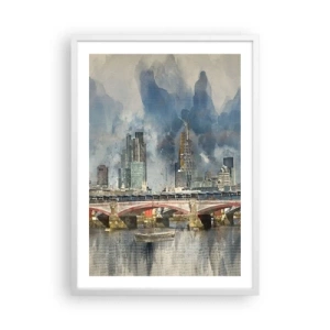 Poster in einem weißen Rahmen - London in seiner ganzen Pracht - 50x70 cm
