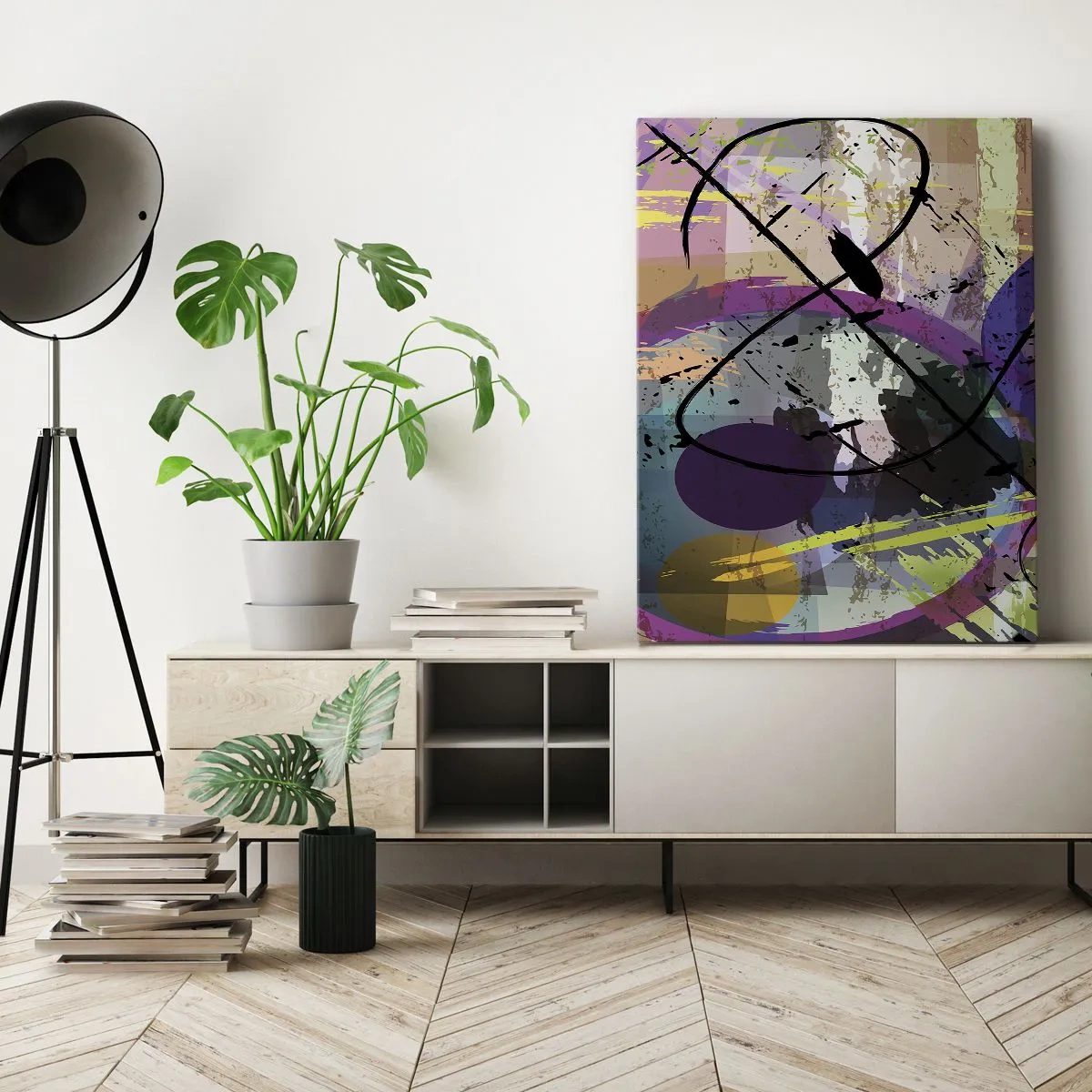 Bild auf Leinwand - Leinwandbild - Du kannst geradeaus oder umhergehen - 45x80 cm