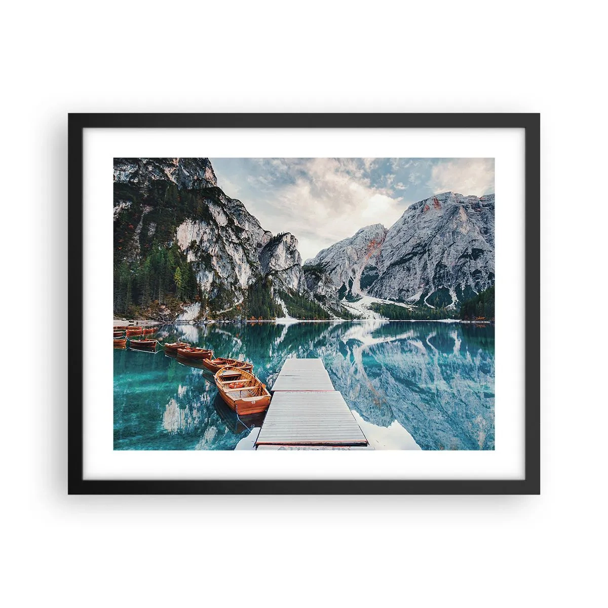 Poster in einem schwarzem Rahmen - Wir zeigen Ihnen Schönheit - 50x40 cm