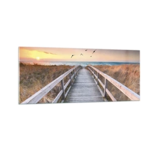 Glasbild - Bild auf glas - Der Raum für Auffliegen - 100x40 cm