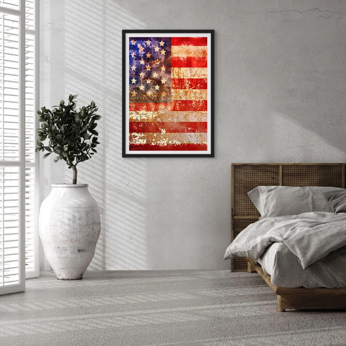 Poster in einem schwarzem Rahmen - Ruhm verblasst nicht - 40x50 cm