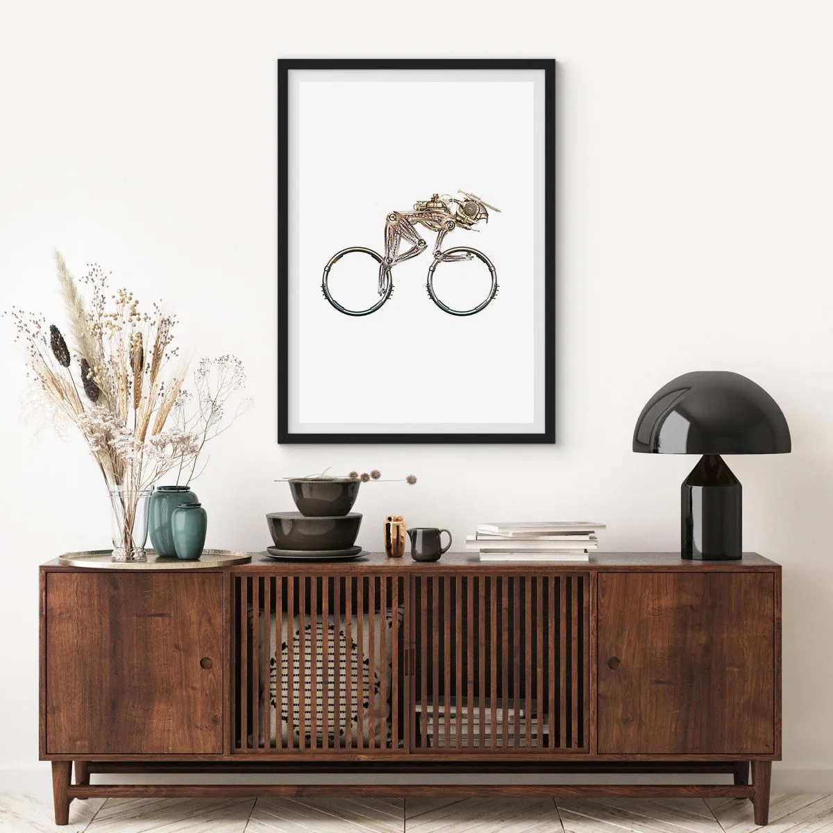 Poster in einem schwarzem Rahmen - Eine tolle Maschine - 40x50 cm