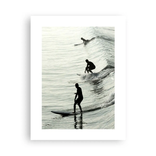 Poster - Gegen die Welle - 30x40 cm