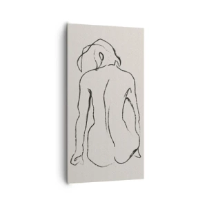 Bild auf Leinwand - Leinwandbild - Mädchenakt - 65x120 cm
