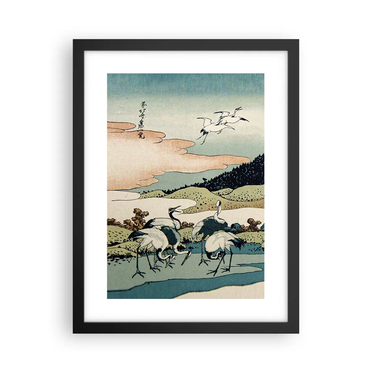 Poster in einem schwarzem Rahmen - Im japanischen Geist - 30x40 cm