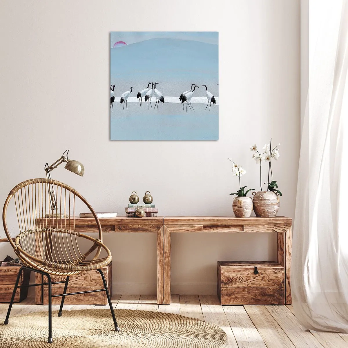 Bild auf Leinwand - Leinwandbild - Nach einem heißen Tag - 30x30 cm