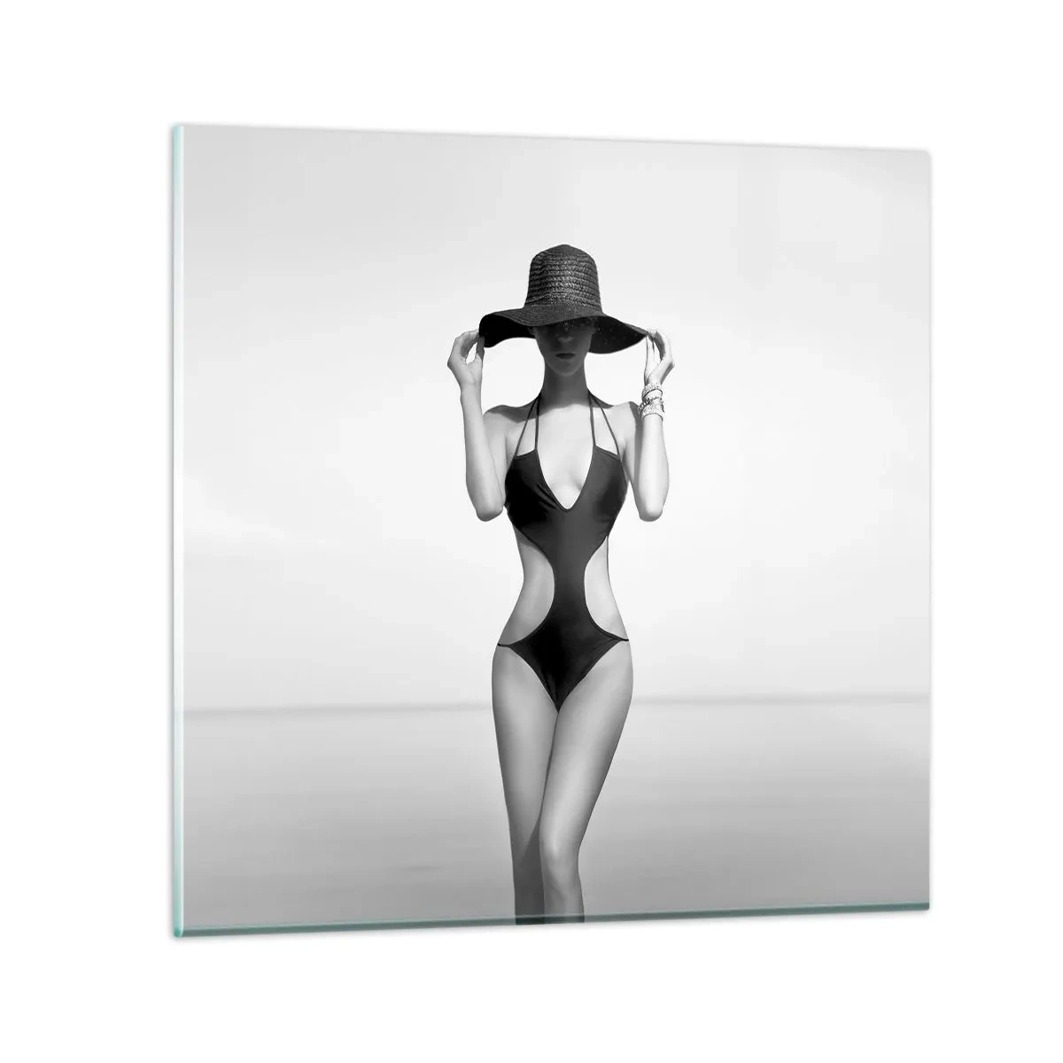 Glasbild - Bild auf glas - Mein Name ist: Eleganz - 40x40 cm