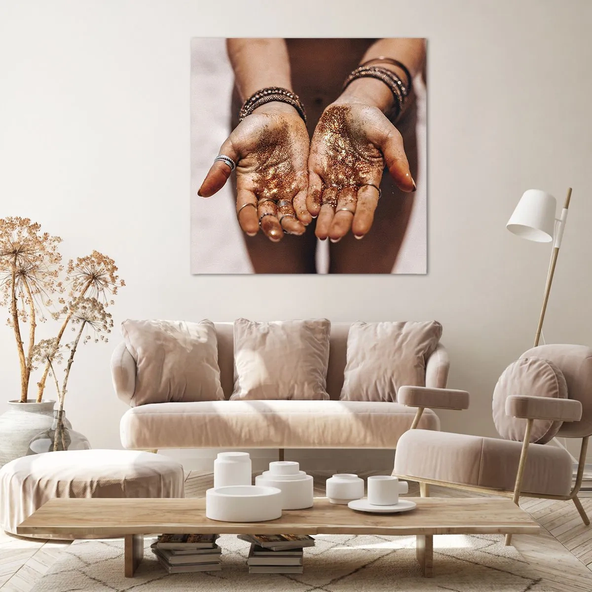 Bild auf Leinwand - Leinwandbild - Ein Geschenk für dich - 50x50 cm