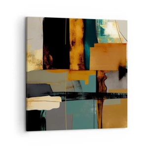 Bild auf Leinwand - Leinwandbild - Abstraktion – Licht und Schatten - 50x50 cm