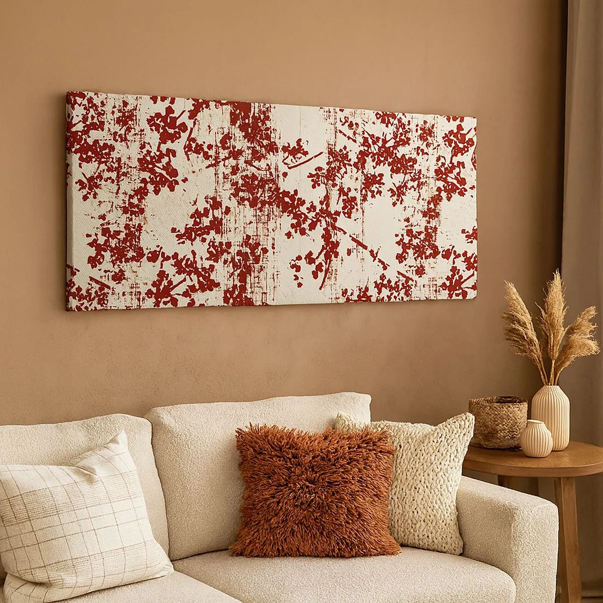 Bild auf Leinwand - Leinwandbild - Wie alter Perkal - 100x40 cm