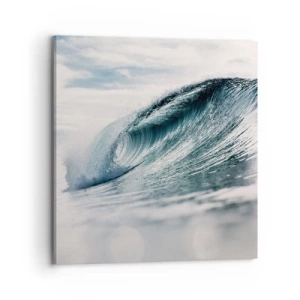 Bild auf Leinwand - Leinwandbild - Wasserspitze - 70x70 cm