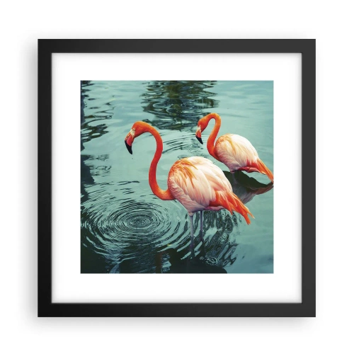 Poster in einem schwarzem Rahmen - Wir sind jetzt in Mode - 30x30 cm