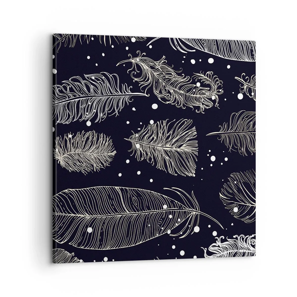 Bild auf Leinwand - Leinwandbild - Gefiederte Spitze - 60x60 cm