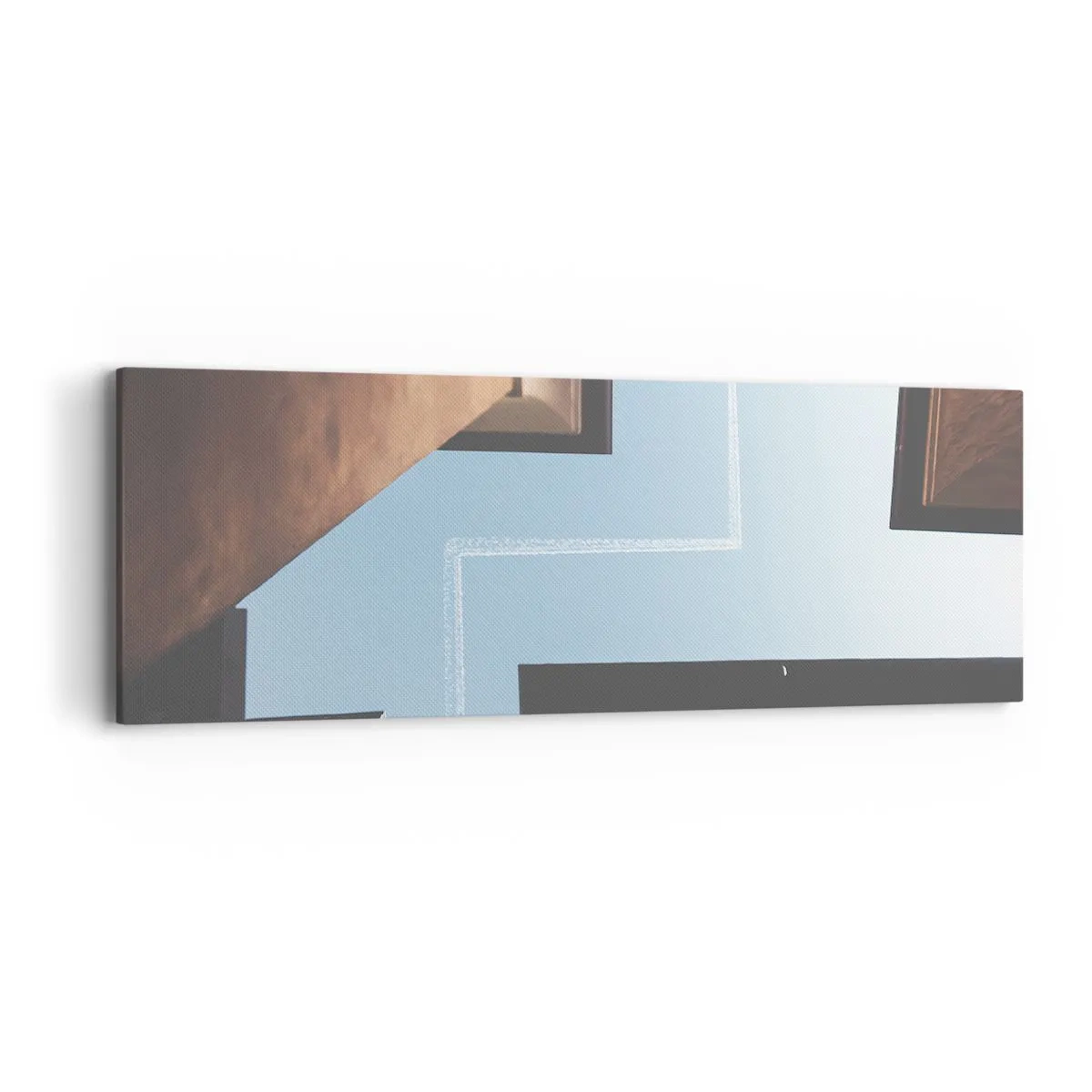 Bild auf Leinwand - Leinwandbild - Über dem Stadtlabyrinth - 90x30 cm