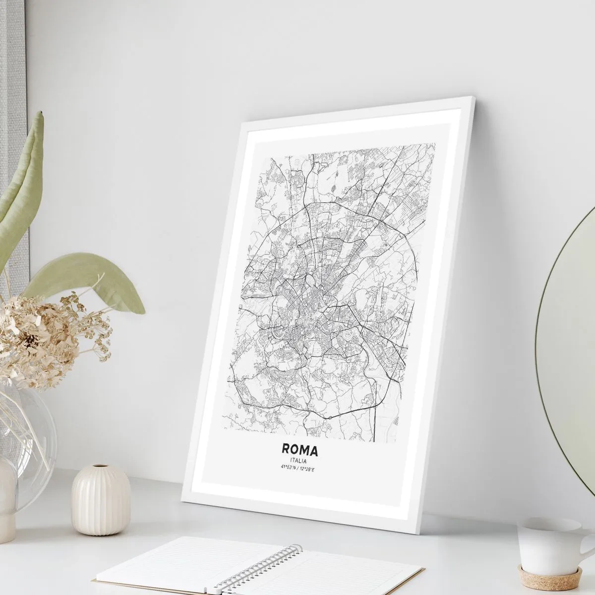 Poster in einem weißen Rahmen - Römischer Kreis - 70x100 cm