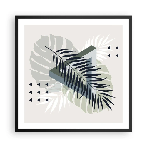 Poster in einem schwarzem Rahmen - Natur und Geometrie – zwei Ordnungen? - 60x60 cm