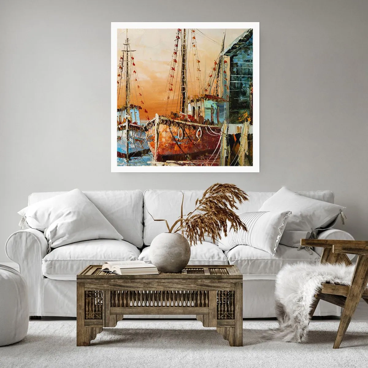 Poster - Friedliche Rückkehr - 40x40 cm