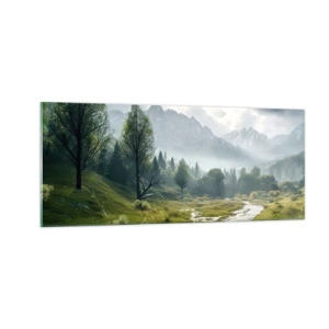 Glasbild - Bild auf glas - Hin und zurück - 100x40 cm