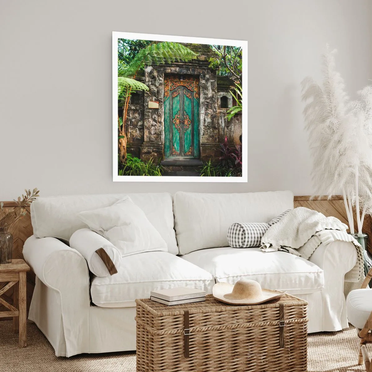 Poster - Eine Tür zu einer exotischen Welt - 60x60 cm