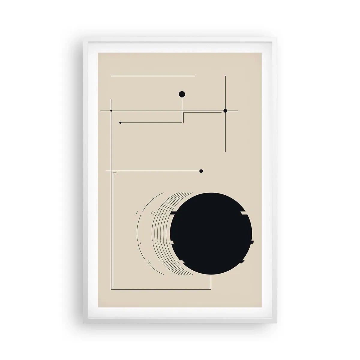 Poster in einem weißen Rahmen - Flexible und dynamische Komposition - 61x91 cm