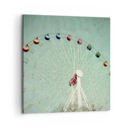 Bild auf Leinwand - Leinwandbild - Wir laden zum Spiel ein - 60x60 cm